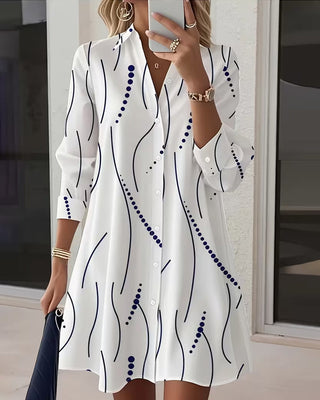 Claudine™ — Elegant and flowing shirt dress