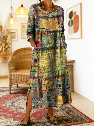 Sabine™ — BOHEMIAN PRINT MAXI DRESS