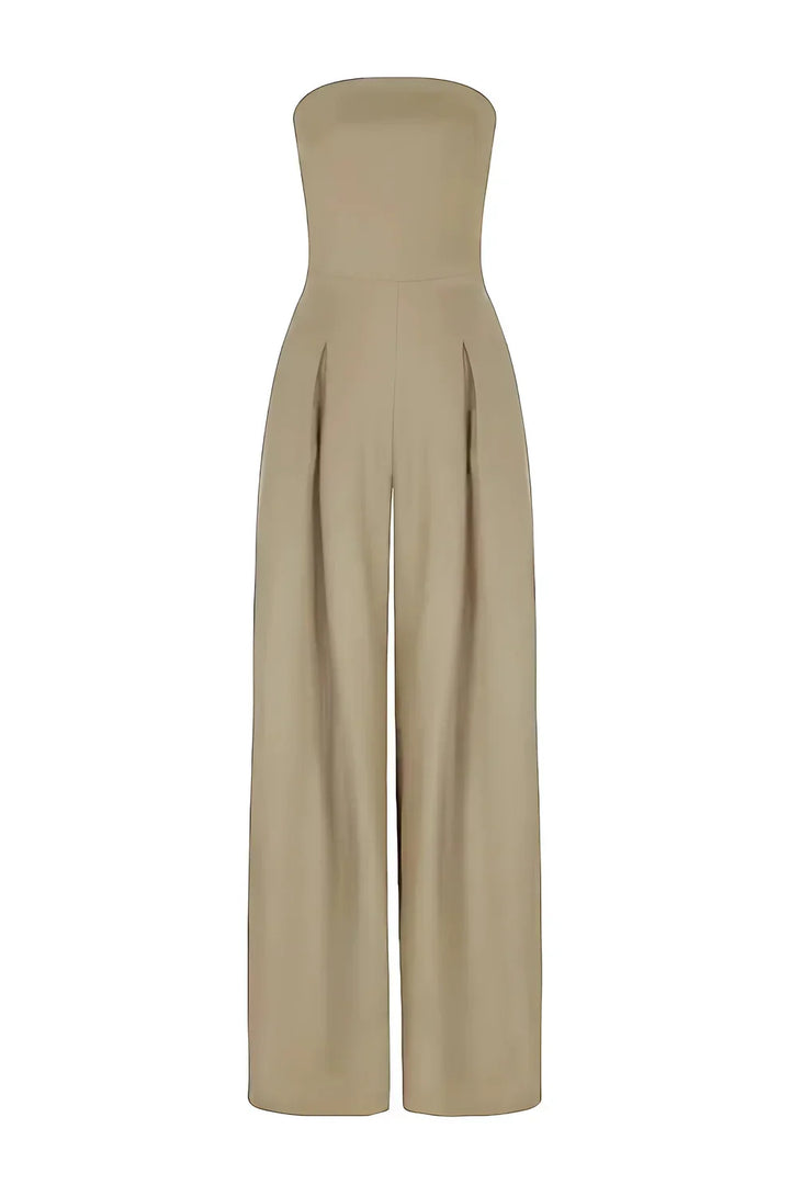 Aleia | Elegant Strapless Jumpsuit