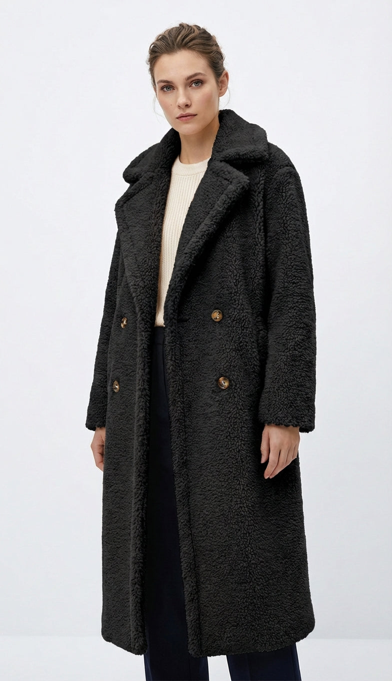 Jolie - Soft Luxe Teddy Overcoat