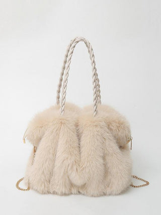 Charlotte - Versatile Plush Velvet Shoulder Tote Bag