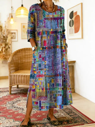 Sabine™ — BOHEMIAN PRINT MAXI DRESS