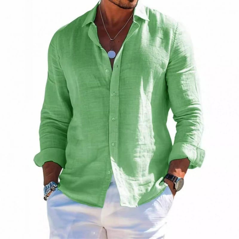 Etienne | Classic Cotton-Linen Button-Up Shirt