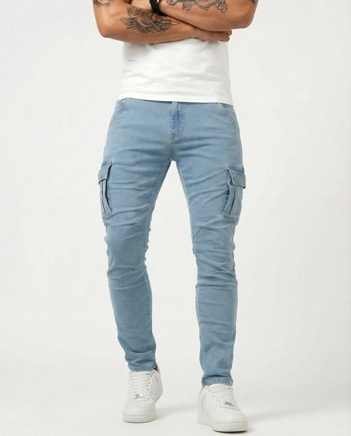 Jason | Durable Elastic Cargo Trousers