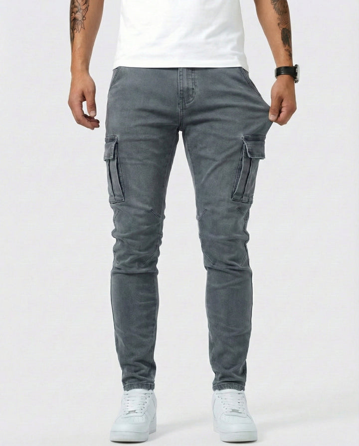 Jason | Durable Elastic Cargo Trousers