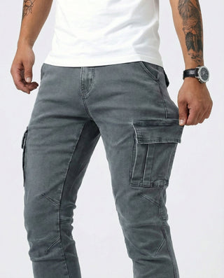 Jason | Durable Elastic Cargo Trousers
