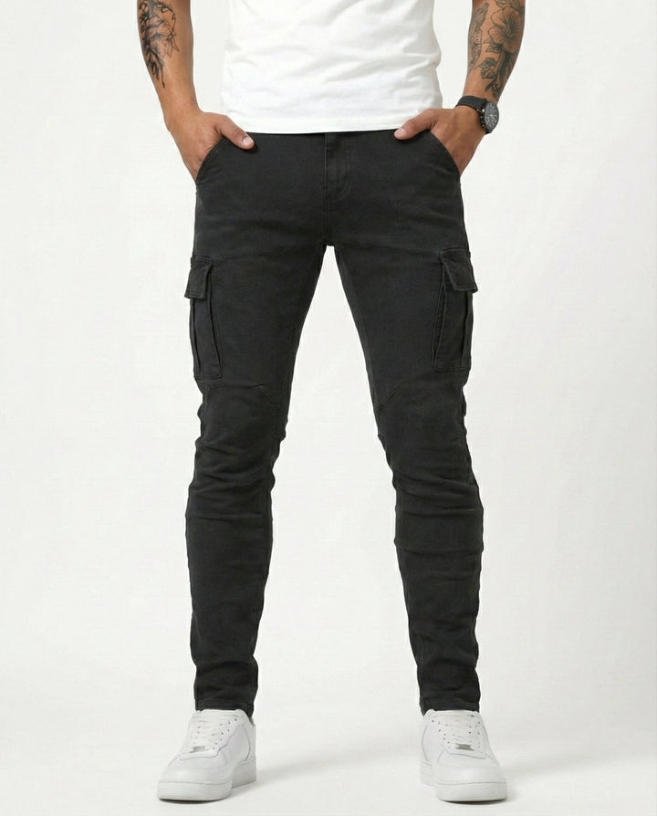 Jason | Durable Elastic Cargo Trousers