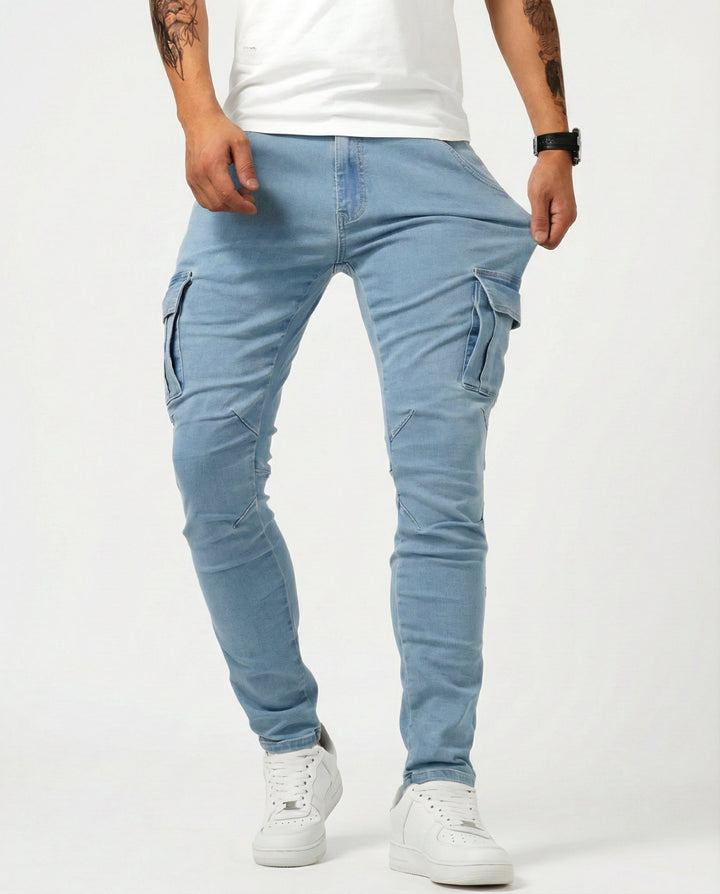 Jason | Durable Elastic Cargo Trousers