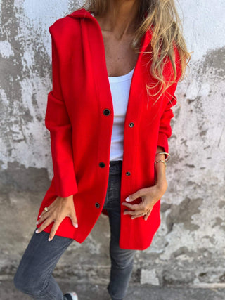 VIONNE | HOODIE JACKET WITH BUTTONS
