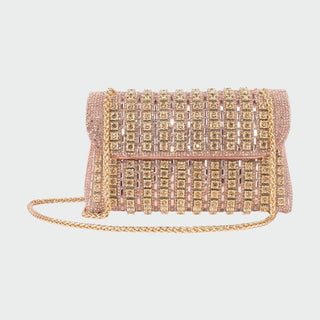 Laviera - Chic Chain Colored Diamond Shoulder Bag