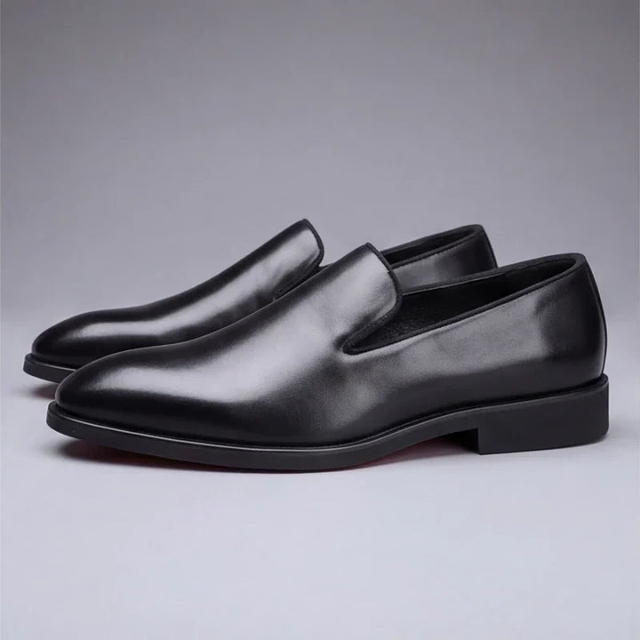 Lucien | Leather Moccasins with Red Sole