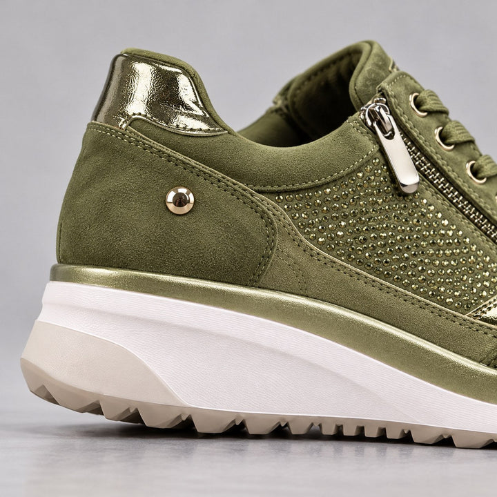 Ricarda™ | Comfortable Sneaker with Side Zip