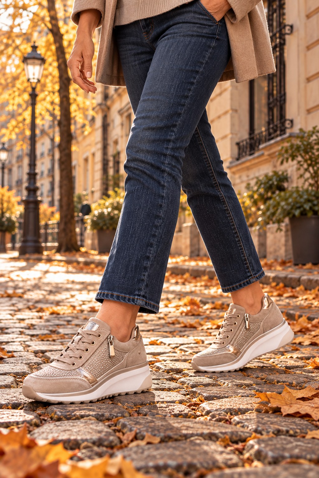 Ricarda™ | Comfortable Sneaker with Side Zip