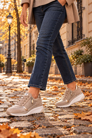 Ricarda™ | Comfortable Sneaker with Side Zip