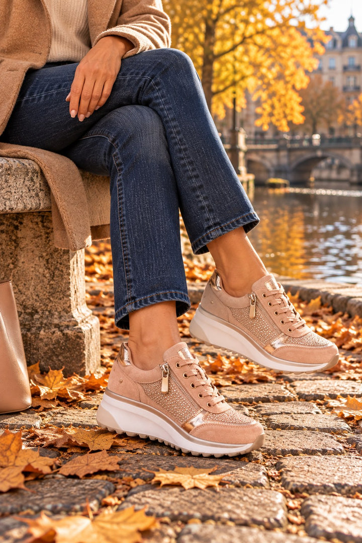 Ricarda™ | Comfortable Sneaker with Side Zip