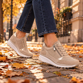 Ricarda™ | Comfortable Sneaker with Side Zip
