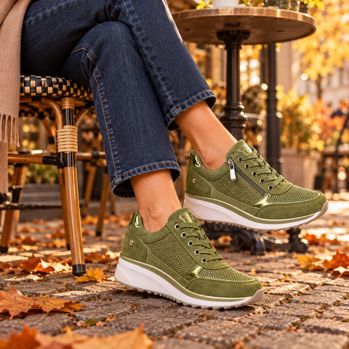 Ricarda™ | Comfortable Sneaker with Side Zip