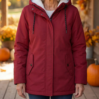 June | Heide Quilted Hooded Winter Coat
