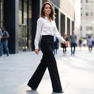 Marcella | Elegant Trousers with High Waist and Stretch