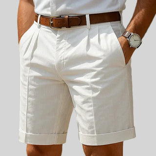 Luca | Luxury Pleated Summer Bermuda Shorts for Men