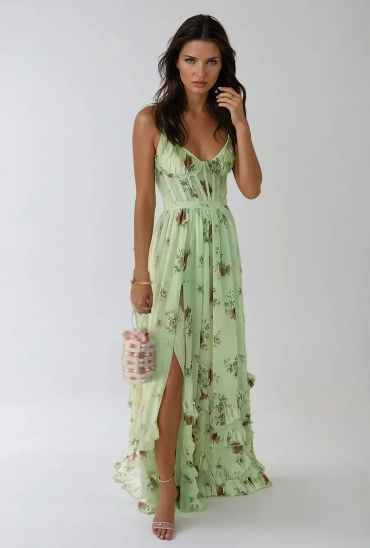 Claire | Luxury Flowing Summer Maxi Dress