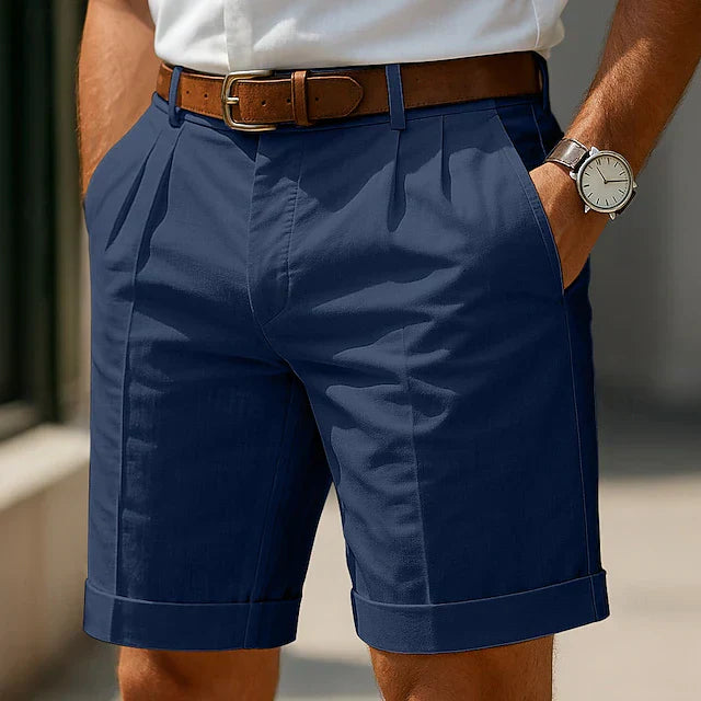Luca | Luxury Pleated Summer Bermuda Shorts for Men